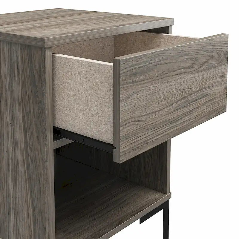 Comodino, rovere effetto anticato