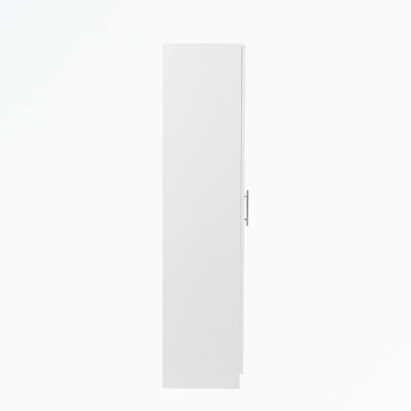 High Wardrobe with 2 Doors and 3 Partitions