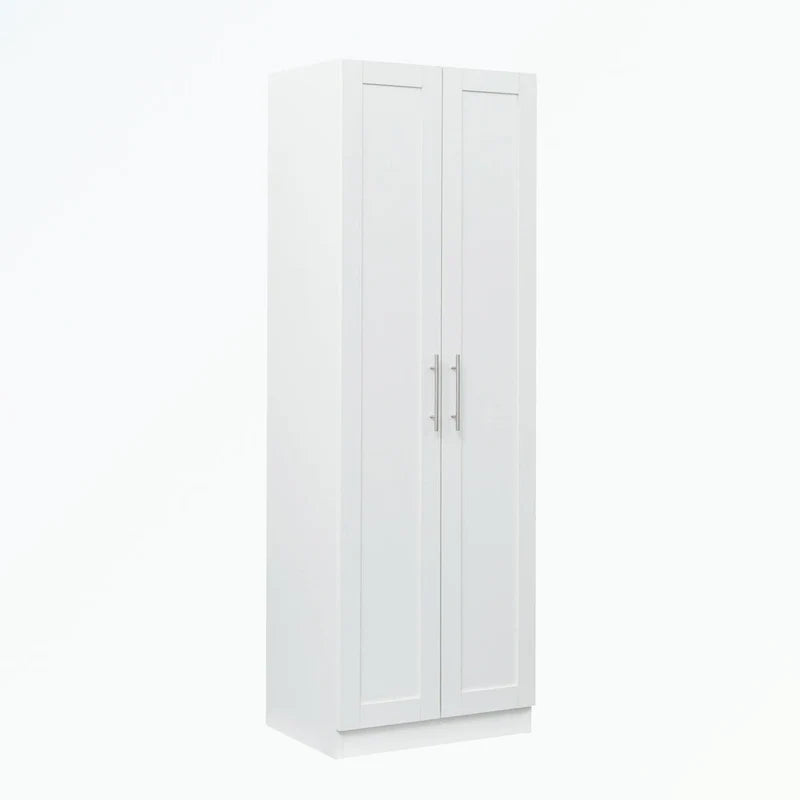 High Wardrobe with 2 Doors and 3 Partitions