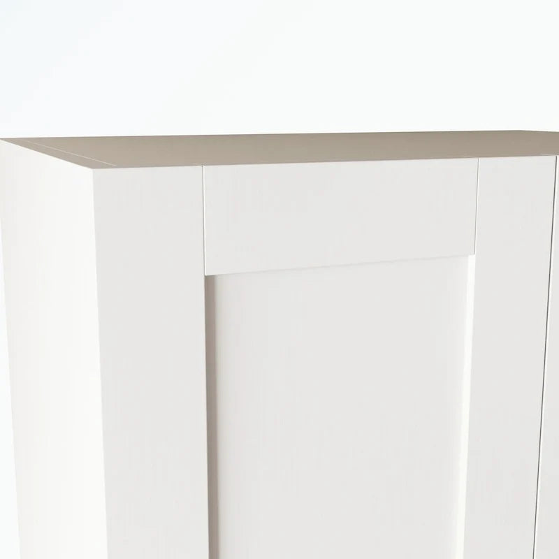 High Wardrobe with 2 Doors and 3 Partitions