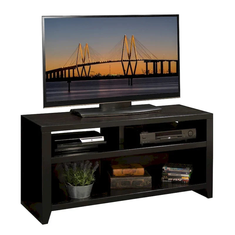 48-Inch TV Stand (Accommodates TVs up to 55 Inches), No Assembly Required, Mocha Finish