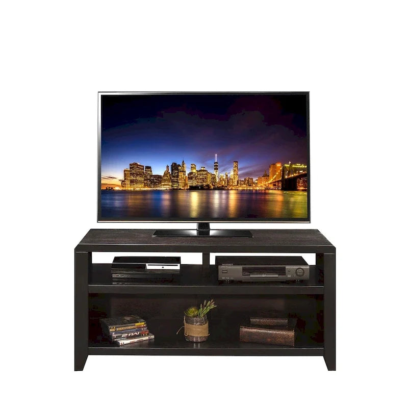 48-Inch TV Stand (Accommodates TVs up to 55 Inches), No Assembly Required, Mocha Finish