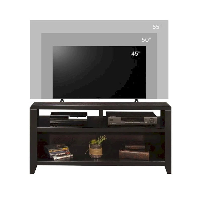 48-Inch TV Stand (Accommodates TVs up to 55 Inches), No Assembly Required, Mocha Finish