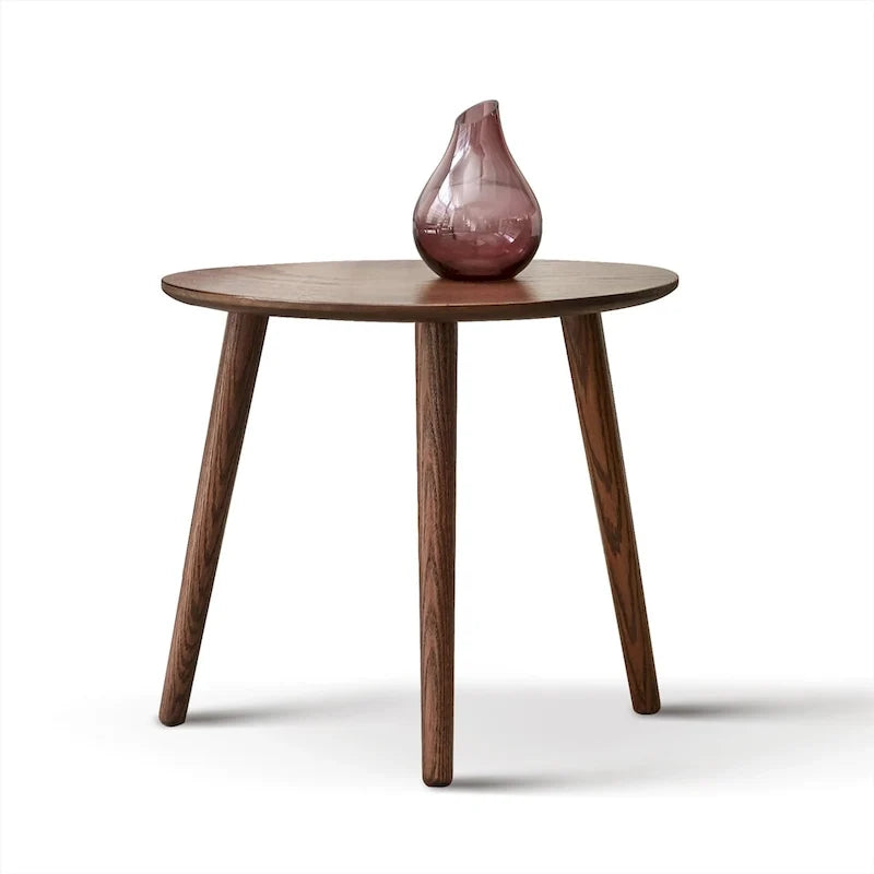 Tavolino basso con piano in legno massello di quercia al 100%