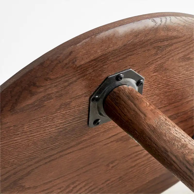 Tavolino basso con piano in legno massello di quercia al 100%