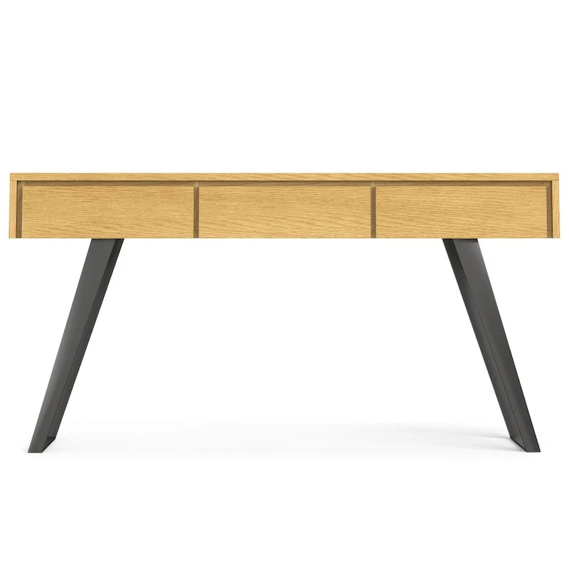 Nowoczesny industrialny stolik konsolowy do sofy o szerokości 60 cali - 60 W x 16 D x 30 H