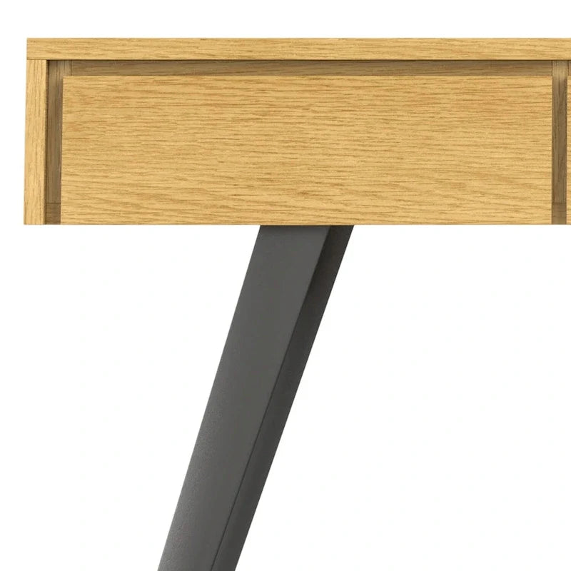 Nowoczesny industrialny stolik konsolowy do sofy o szerokości 60 cali - 60 W x 16 D x 30 H