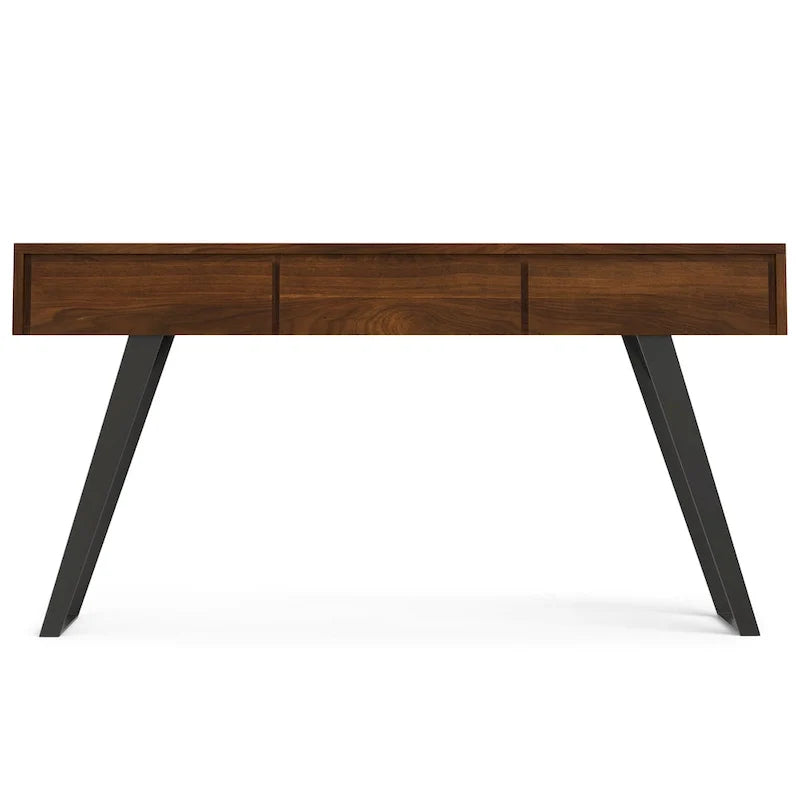 Nowoczesny industrialny stolik konsolowy do sofy o szerokości 60 cali - 60 W x 16 D x 30 H