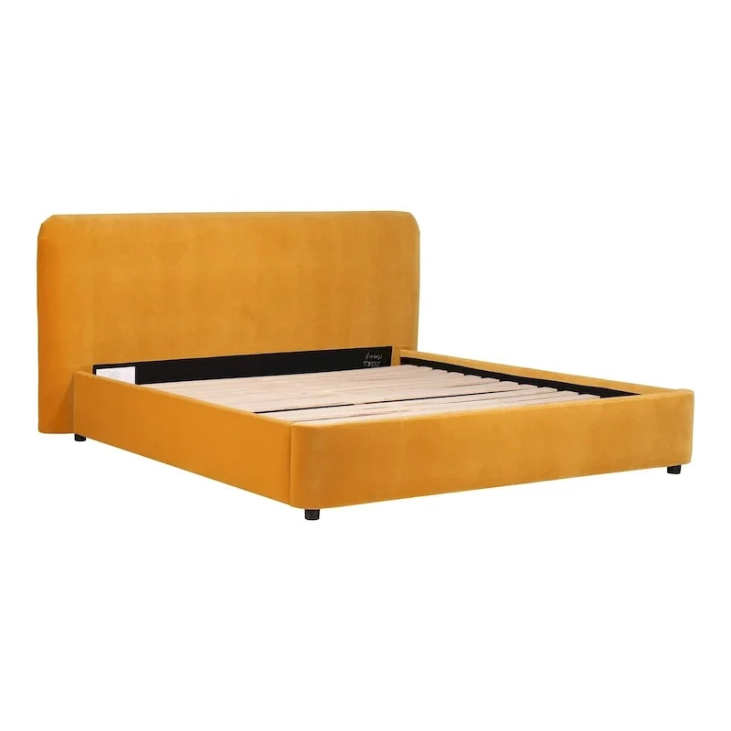 Letto a piattaforma imbottito moderno