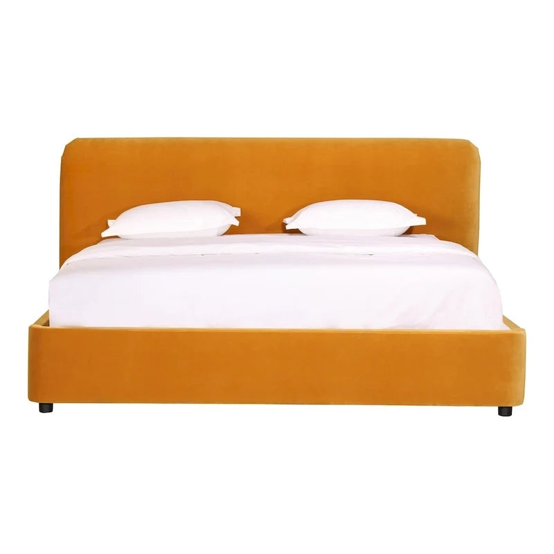Letto a piattaforma imbottito moderno