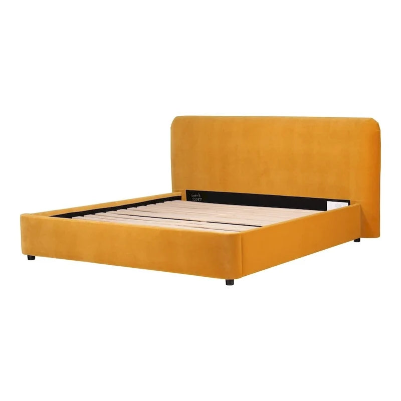 Letto a piattaforma imbottito moderno