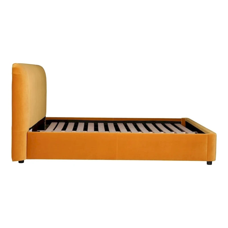 Letto a piattaforma imbottito moderno