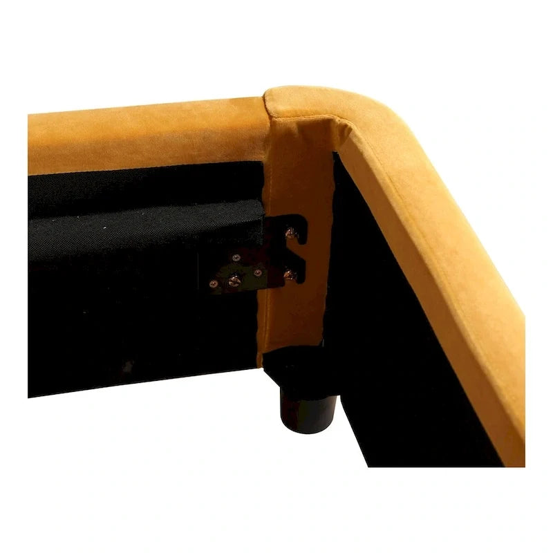 Letto a piattaforma imbottito moderno