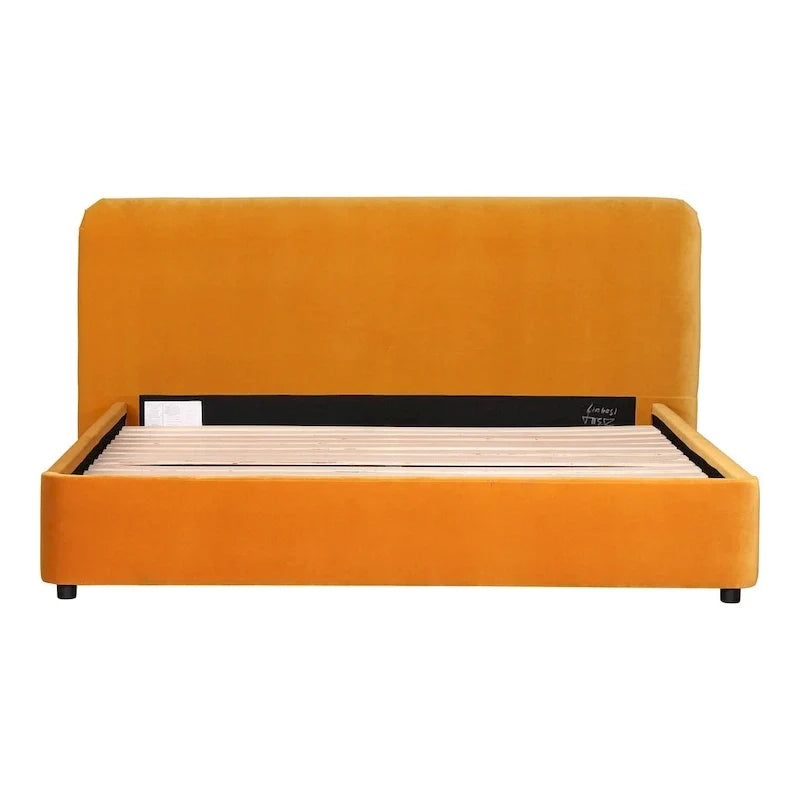 Letto a piattaforma imbottito moderno