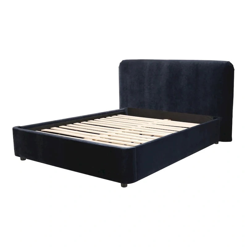 Letto a piattaforma imbottito moderno