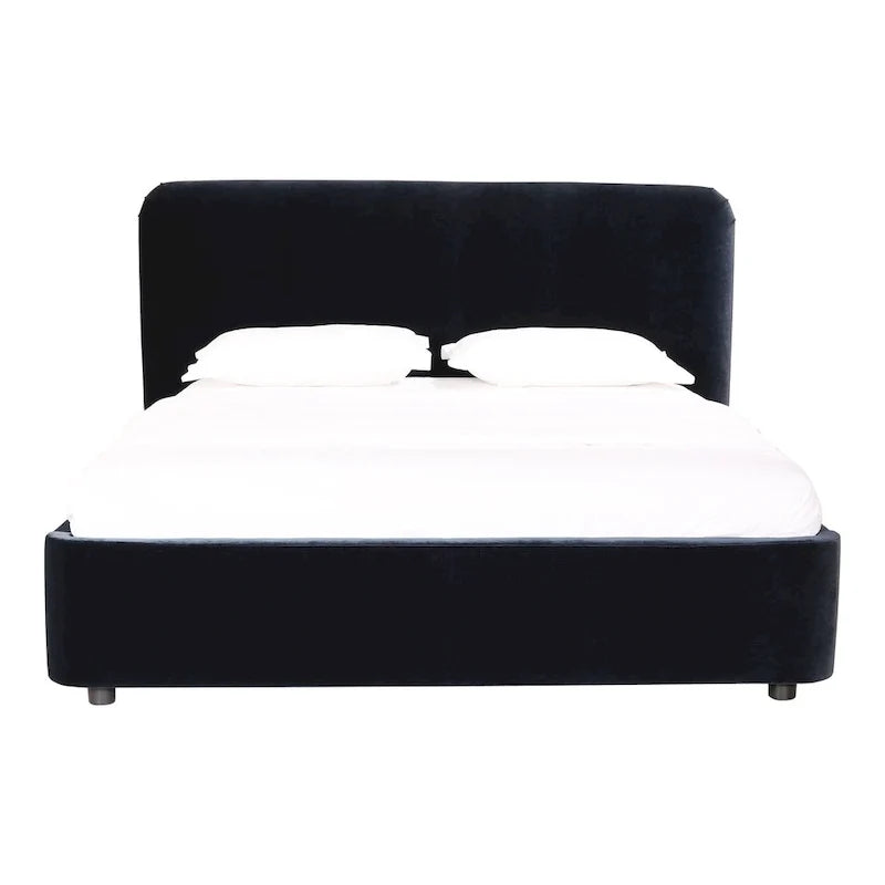 Letto a piattaforma imbottito moderno