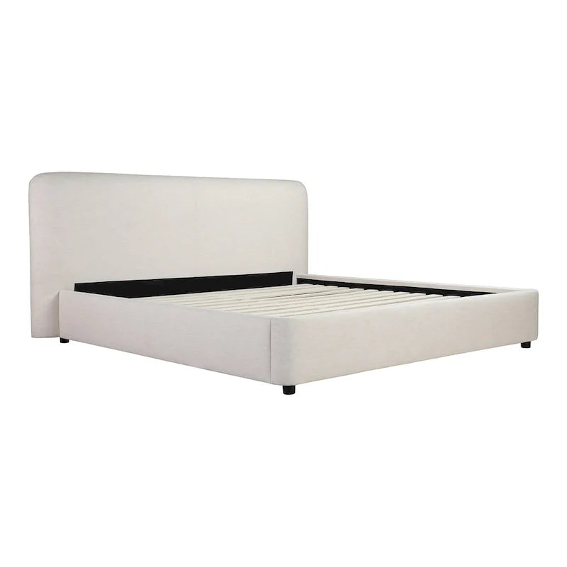 Letto a piattaforma imbottito moderno