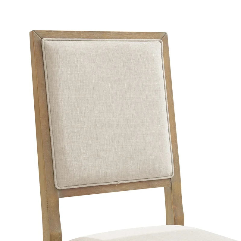 Zestaw 2 tapicerowanych krzeseł z oparciem - 18.25 W x 21 D x 39.88 H