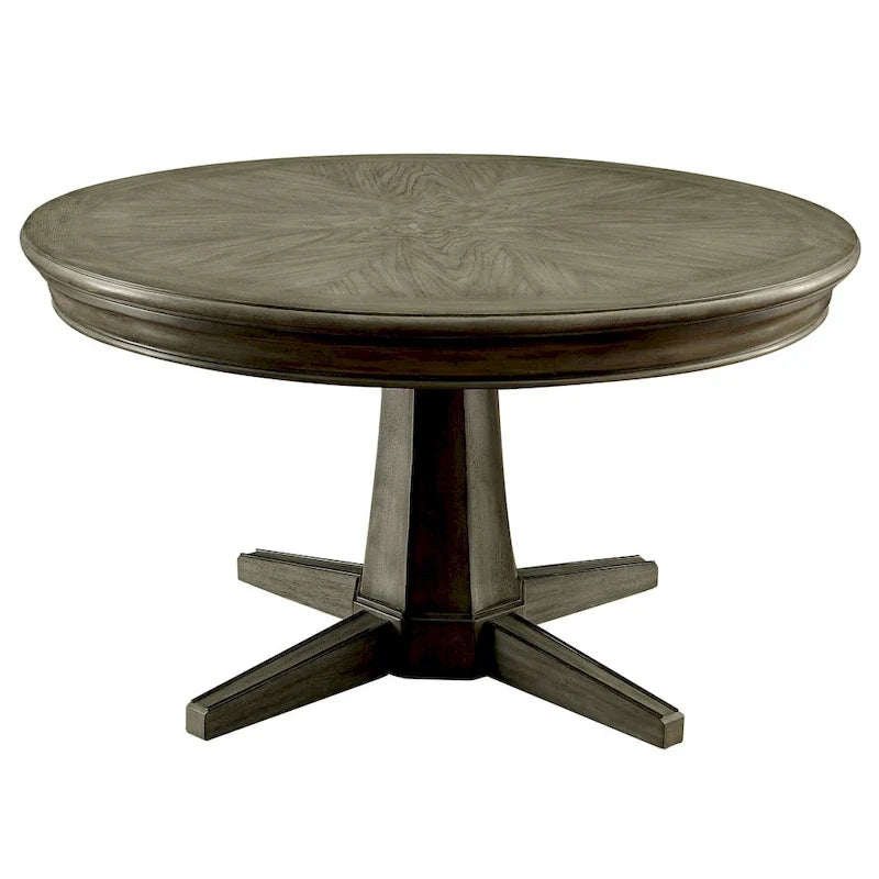 Traditional-Style Grey Solid Wood Game Table