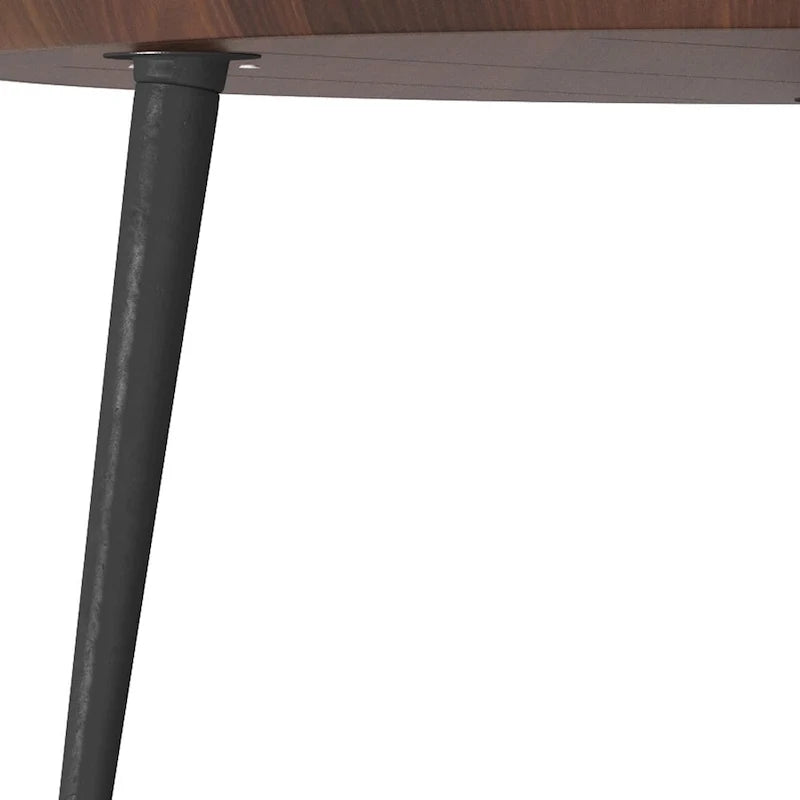 Modern Industrial Coffee Table in Cognac - 30 d x 30 w x 16 h