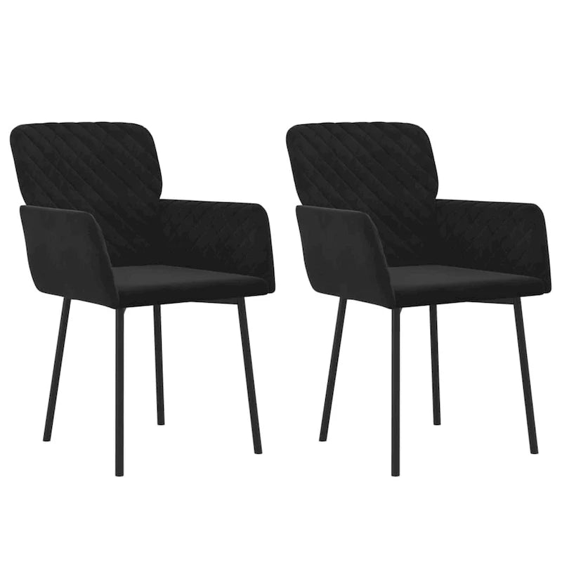 Dining Chairs 2 Pcs Accent Upholstered Chair for Living Room Velvet - 20.3 x 24 x 30.9