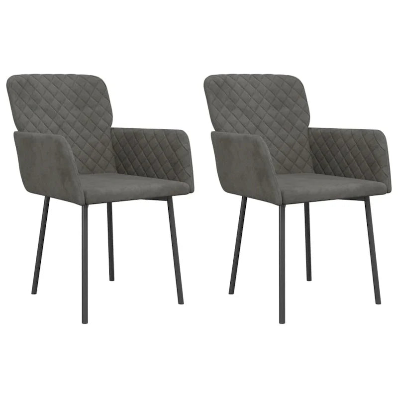 Dining Chairs 2 Pcs Accent Upholstered Chair for Living Room Velvet - 20.3 x 24 x 30.9