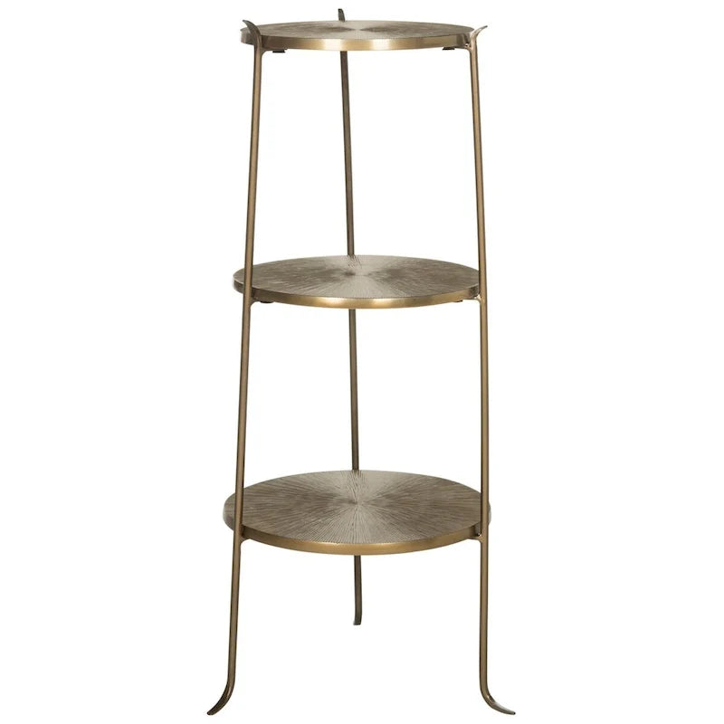 Brass Side Table - 14 x 14 x 31.5 - 14Wx14Dx32H