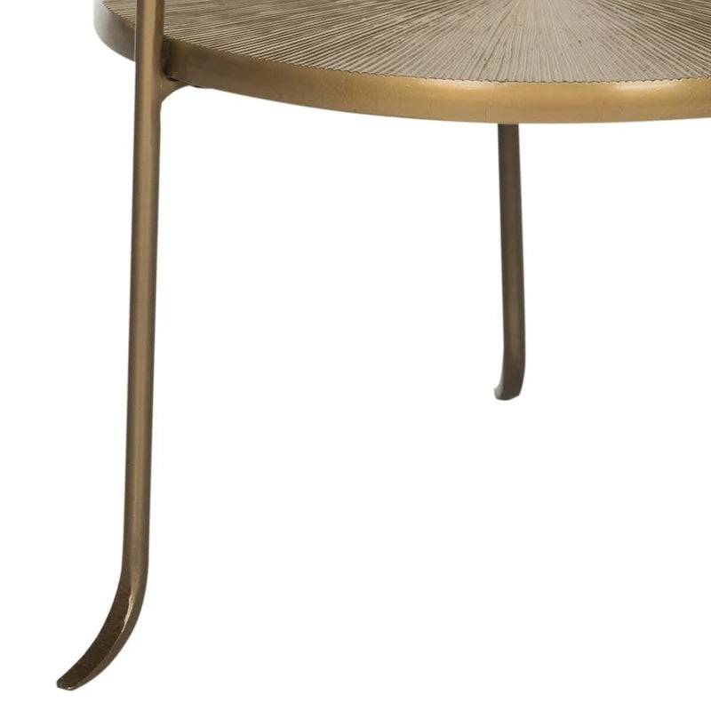 Brass Side Table - 14 x 14 x 31.5 - 14Wx14Dx32H