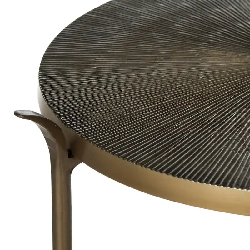 Brass Side Table - 14 x 14 x 31.5 - 14Wx14Dx32H