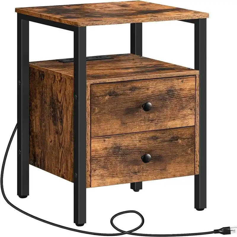 Stolik pomocniczy ze stacją ładowania - 15.7D x 15.7W x 24H