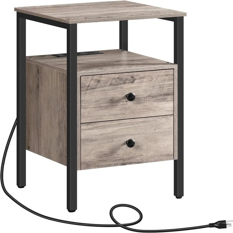 Stolik pomocniczy ze stacją ładowania - 15.7D x 15.7W x 24H