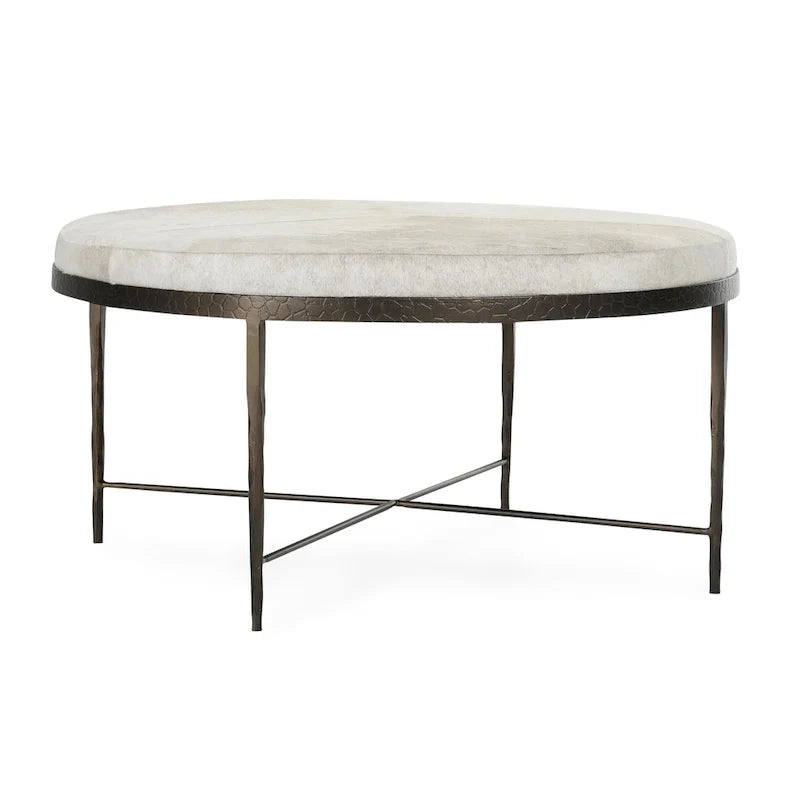 Leather Hide Coffee Table