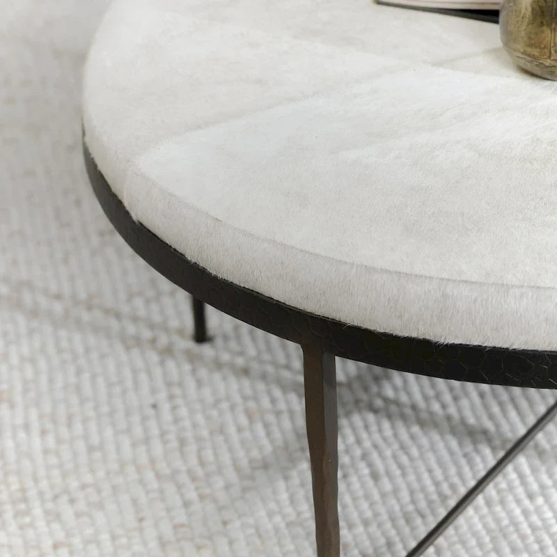 Leather Hide Coffee Table