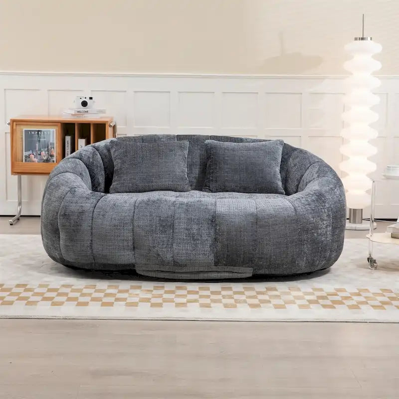Fotel-worek z szenilu, leniwa sofa