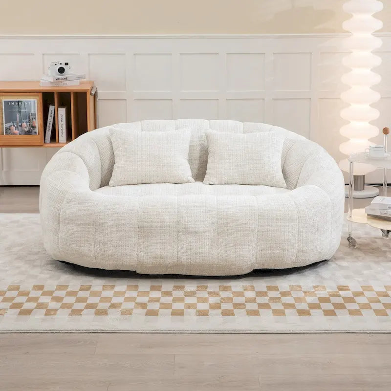 Fotel-worek z szenilu, leniwa sofa