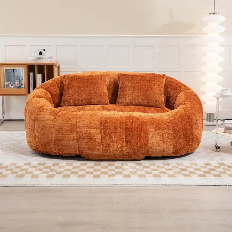 Fotel-worek z szenilu, leniwa sofa