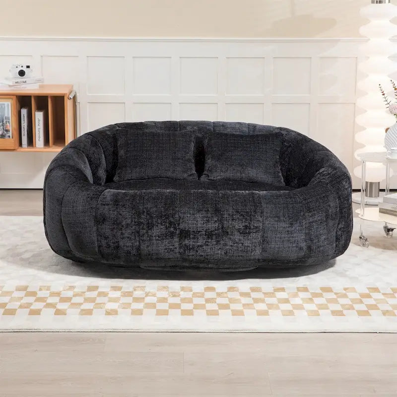 Fotel-worek z szenilu, leniwa sofa