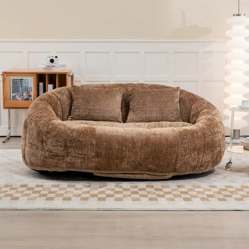 Fotel-worek z szenilu, leniwa sofa