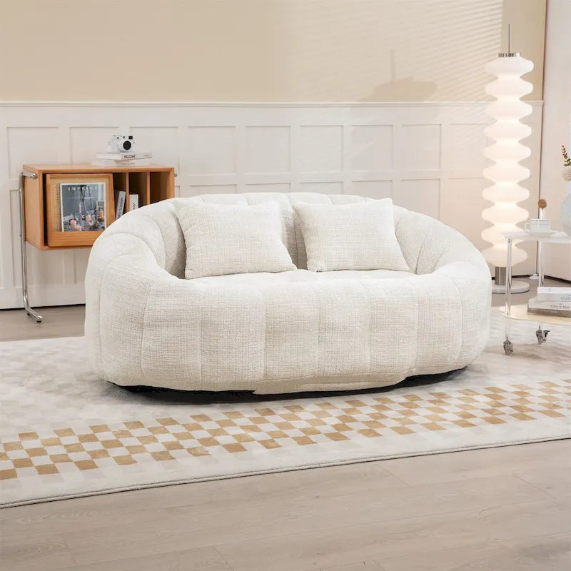 Fotel-worek z szenilu, leniwa sofa