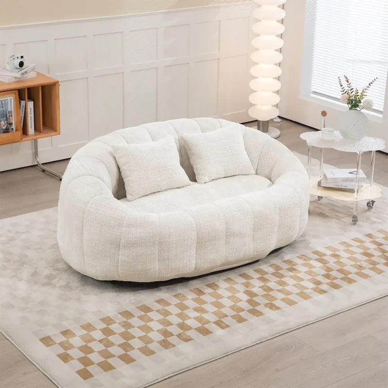 Fotel-worek z szenilu, leniwa sofa
