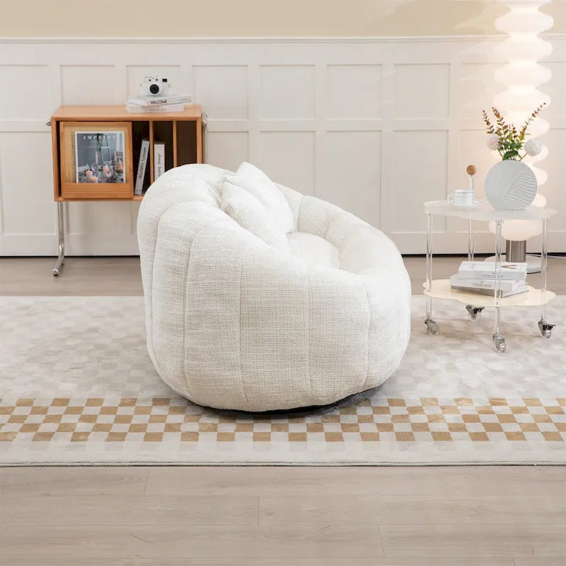 Fotel-worek z szenilu, leniwa sofa