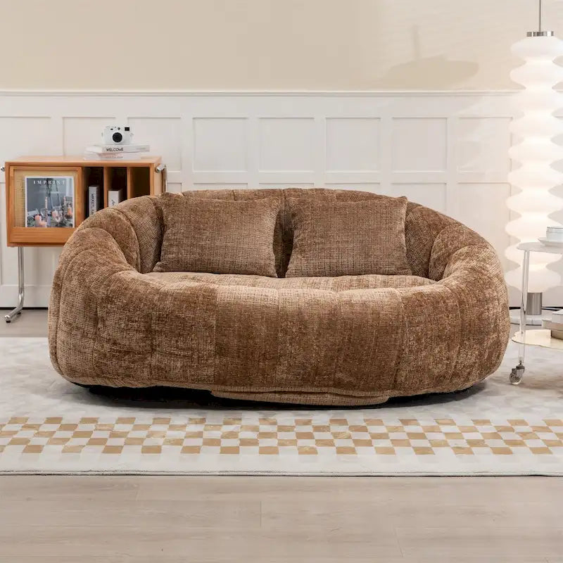 Fotel-worek z szenilu, leniwa sofa