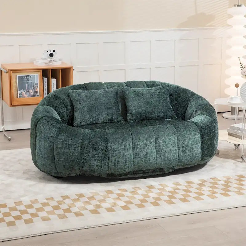 Fotel-worek z szenilu, leniwa sofa