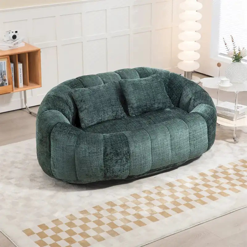Fotel-worek z szenilu, leniwa sofa