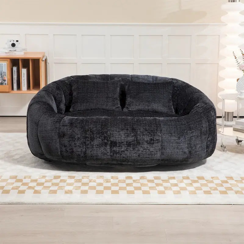 Fotel-worek z szenilu, leniwa sofa
