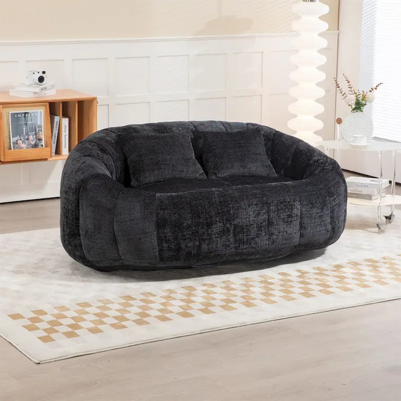 Fotel-worek z szenilu, leniwa sofa