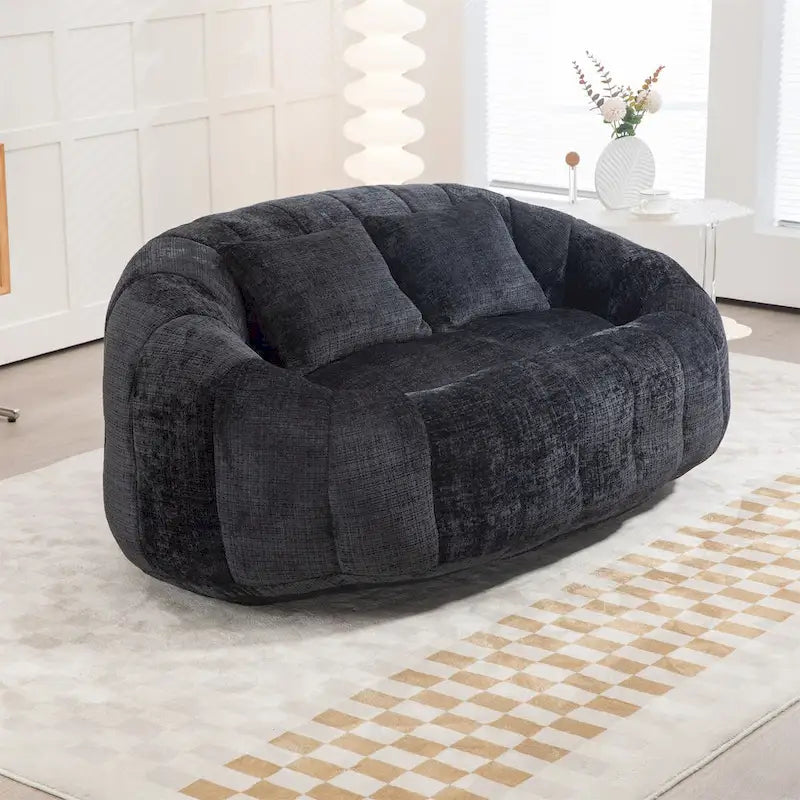 Fotel-worek z szenilu, leniwa sofa