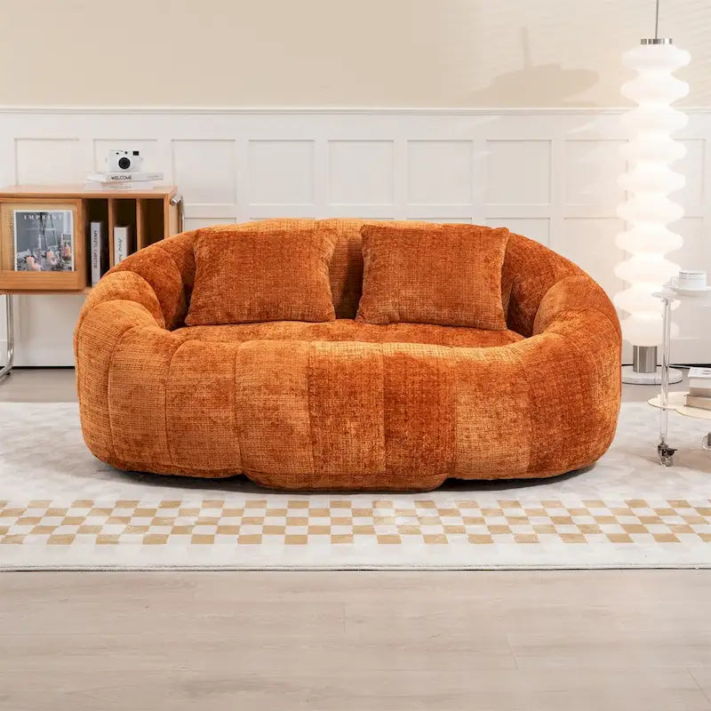 Fotel-worek z szenilu, leniwa sofa