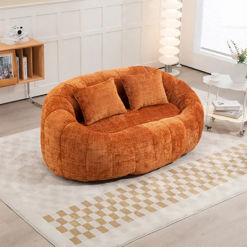 Fotel-worek z szenilu, leniwa sofa