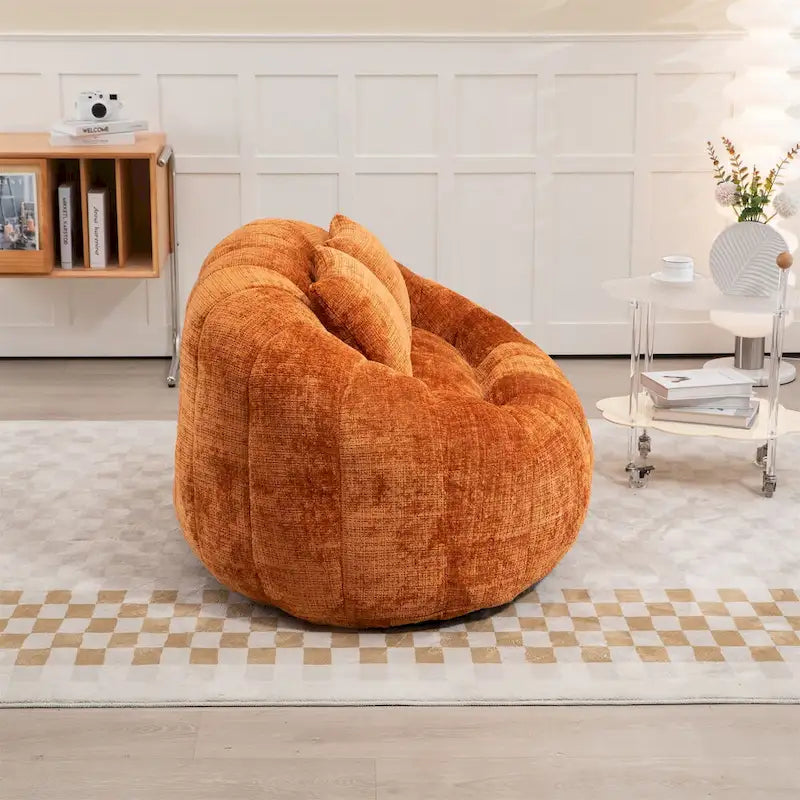 Fotel-worek z szenilu, leniwa sofa
